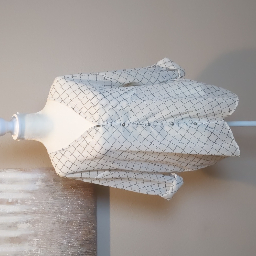 CAbi semi-sheer button down blouse
